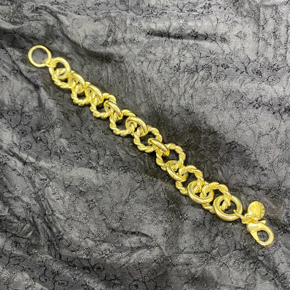 Vintage J.Crew Gold-Tone Rope Chain Bracelet - Picture 3 of 4